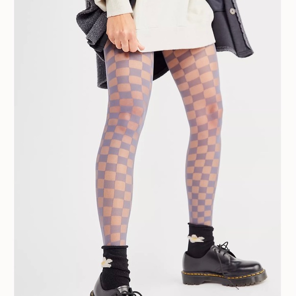 checkered tights